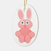 PINK BUNNY RABBIT KERAMIK ORNAMENT (Links)