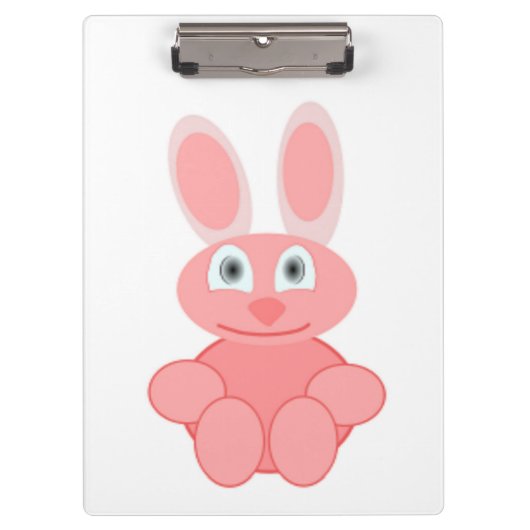 PINK BUNNY RABBIT KLEMMBRETT (Vorderseite)