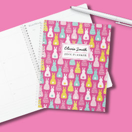 Pink Bunny Rabbit Muster Planer