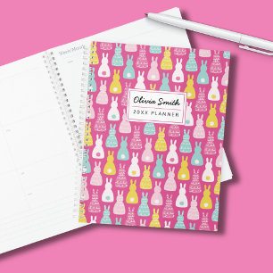 Pink Bunny Rabbit Muster Planer