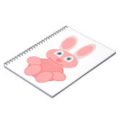 PINK BUNNY RABBIT NOTIZBLOCK (Linke Seite)