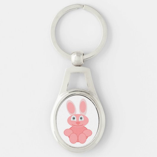 PINK BUNNY RABBIT SCHLÜSSELANHÄNGER (Vorderseite)
