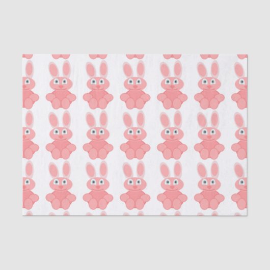 PINK BUNNY RABBIT SEIDENPAPIER (Vorderseite)