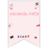 Pink Bunting Halloween Wimpelkette (Erste Fahne)
