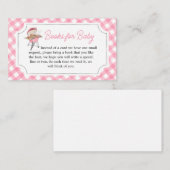 Pink Burger GRILLEN Baby Showbücher für Baby Begleitkarte (Vorne/Hinten)