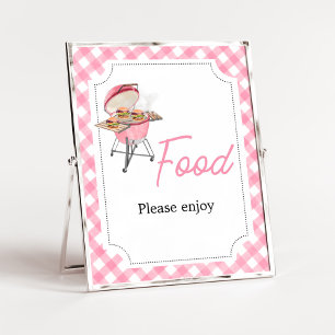 Pink Burger GRILLEN Baby Showfood Poster