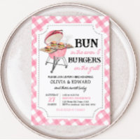 Pink Burger GRILLEN Babydusche