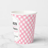 Pink Burger GRILLEN Babydusche Pappbecher (Links)