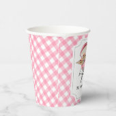 Pink Burger GRILLEN Babydusche Pappbecher (Rechts)