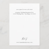 Pink & Burgund Floral 7 Details Umschließkarte Begleitkarte (Rückseite)