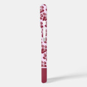 Pink Burgundy Aquarellfarben Pfosten Foto drucken Case-Mate iPhone Hülle (Rückseite / Links)