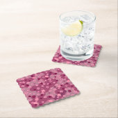 Pink Burgundy Camouflage Untersetzer Set (Vor Ort)