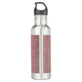 Pink Burlap Hund Mama Wasser Flasche Edelstahlflasche (Rückseite)
