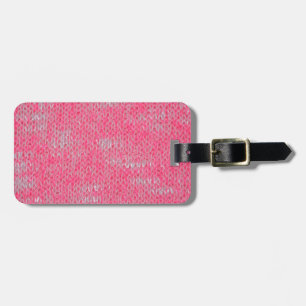 Pink Burn Out Pattern Liebe Frieden Kunst Gepäckanhänger