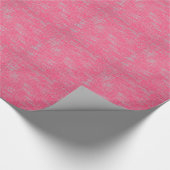 Pink Burn Out Pattern Liebe Frieden Kunst Geschenkpapier (Ecke)