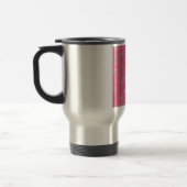 Pink Burn Out Pattern Liebe Frieden Kunst Reisebecher (Links)