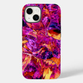 Pink Burst Abstrakt | iPhone 14 Case-Mate Hülle (Rückseite)