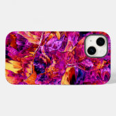 Pink Burst Abstrakt | iPhone 14 Case-Mate Hülle (Rückseite (Horizontal))