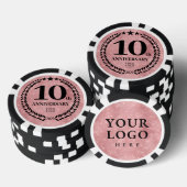 Pink Business 10th Anniversary Pokerchips (Stapel)