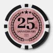 Pink Business 25. Jubiläum Pokerchips (Vorderseite)