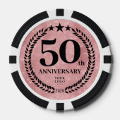 Pink Business 50. Jubiläum Pokerchips (Vorderseite)