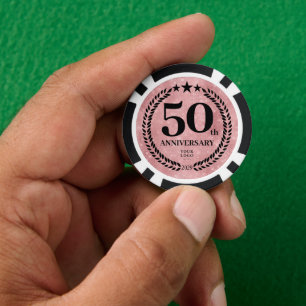 Pink Business 50. Jubiläum Pokerchips