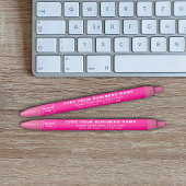 Pink Business Brand on Ink Pen Kugelschreiber