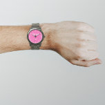 Pink Business Brand on Men Watch Armbanduhr<br><div class="desc">Ihr Firmenlogo auf rosa Hintergrundfarbe auf Männeruhr. Zubehör, das Sie in Ihre Werbeprodukte, Geschenke oder Geschenke an Ihre Kunden oder Kunden, um Ihr Geschäft zu werben oder Ihre Marke zu fördern. Anpassbare Uhr, mit der Sie Ihr Firmenlogo für Markenbewusstsein einsetzen können. Bitte Karo nach dem Hochladen Ihres Firmenlogos. Wenn Ihnen...</div>