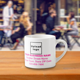 Pink Business Brand Texte zur Espresso-Tasse Espressotasse