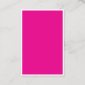 Pink Business Kid's Playdate Card Visitenkarte (Rückseite)