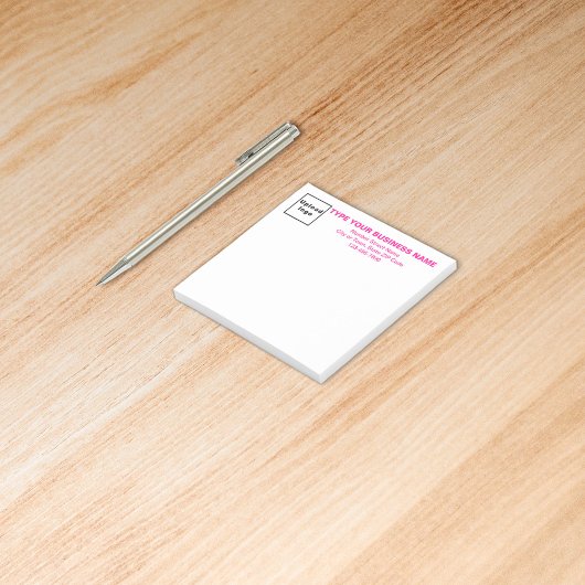 Pink Business Schriftart White Square Beitrag Post-it Klebezettel