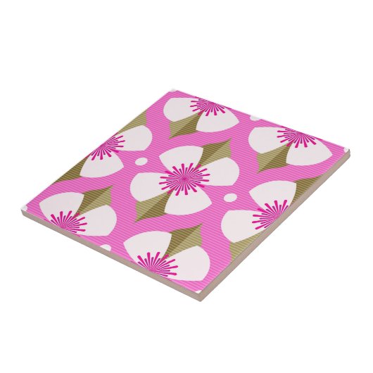 Pink Buttercup Fliese (Seite)