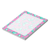 Pink Butterfets Notepad Notizblock (Rotiert)