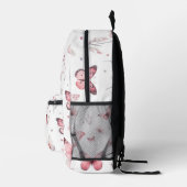 Pink Butterflies  Bedruckter Rucksack (Rechts)