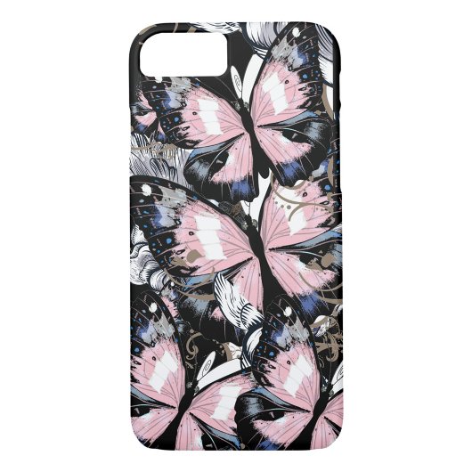 Pink Butterflies iPhone Case