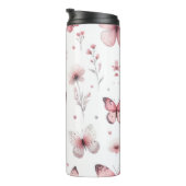 Pink Butterflies Thermosbecher (Nach rechts gedreht)