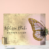 Pink Butterfly Acrylschild (Hochzeit)