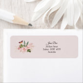 Pink Butterfly Address Labels (Insitu)