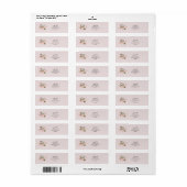 Pink Butterfly Address Labels (Vorne)