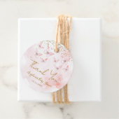 Pink Butterfly Baby Shower Girl Danke Geschenkanhänger (Beispiel)