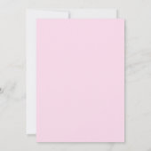 Pink Butterfly Babydusche Einladung (Rückseite)