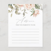 Pink Butterfly Babyduschkarte (Vorderseite)