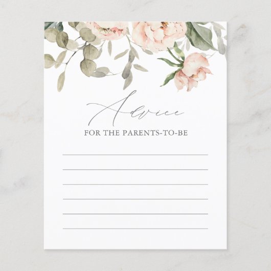 Pink Butterfly Babyduschkarte (Vorderseite)