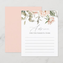 Pink Butterfly Babyduschkarte