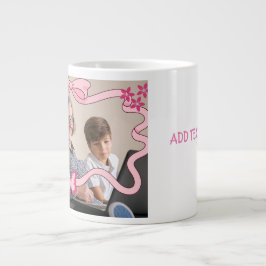 Pink Butterfly Bestes Oma und Großkinder Jumbo-Tasse