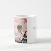 Pink Butterfly Bestes Oma und Großkinder Kaffeetasse (Mittel)