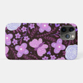 Pink Butterfly-Blume Case-Mate iPhone Hülle (Rückseite (Horizontal))