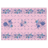 Pink Butterfly Blume Medow Tischdecke (Vorderseite (Horizontal))