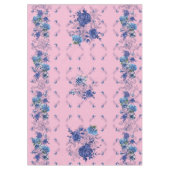 Pink Butterfly Blume Medow Tischdecke (Vorderseite)