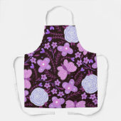 Pink Butterfly-Blume Schürze (Vorderseite)